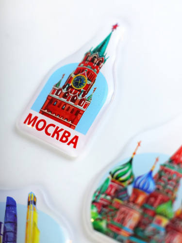 Набор 3D наклеек "Москва, ты лучшая!", 4 шт фото 8