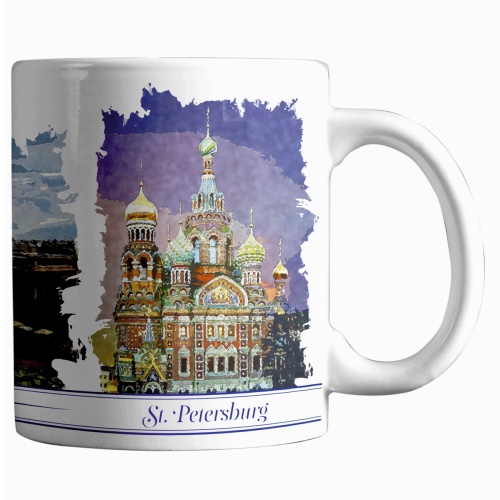 Кружка "Коллаж, пастель", керамика, 300 мл фото 2