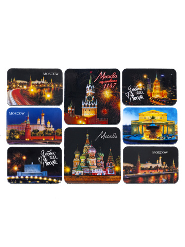 Набор магнитов "Москва. Коллаж № 3", изолон, 205х145 мм, 8 шт фото 3