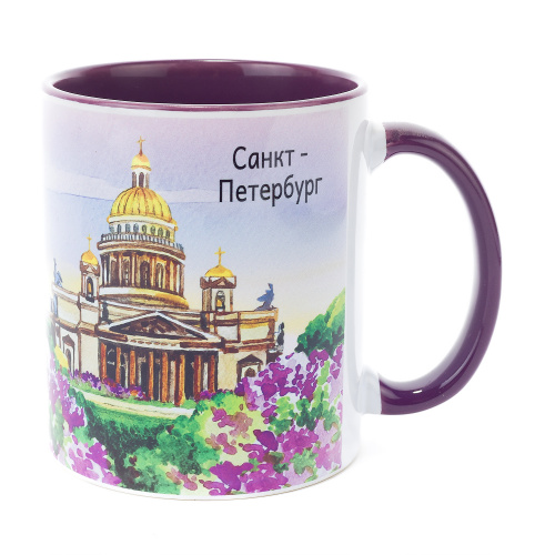 Кружка "Санкт-Петербург. Коллаж", керамика, 300 мл фото 3