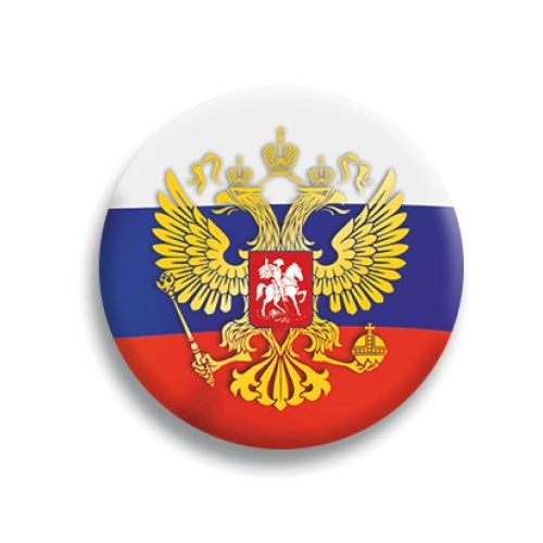 Значок "Герб", закатной, 56 мм