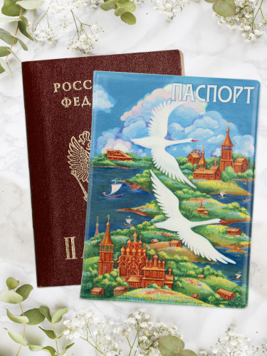 Обложка для паспорта "Русский север" - Обложки для документов Санкт-Петербург фото 2
