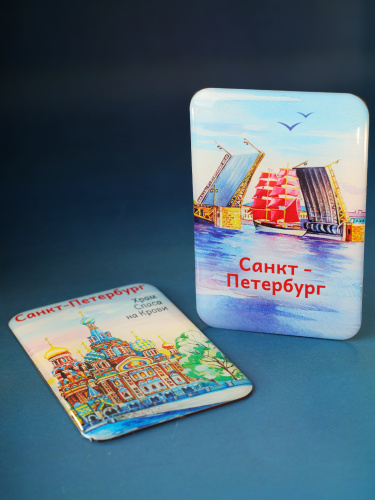 Набор 3D магнитов "Санкт-Петербург", смола, 40х60 мм, 2 шт фото 5