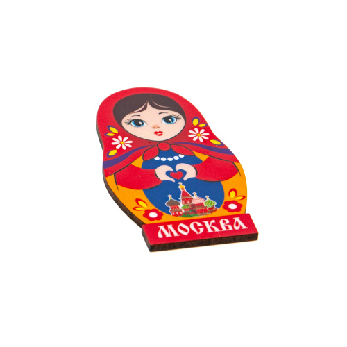 Магнит "Москва. Матрешка", МДФ, 47х83 мм фото 3