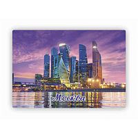 Магнит "Москва-Сити. Закат", закатной, 55х80 мм