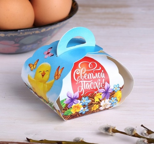 Пасхальная коробочка для яйца «Цыплята» арт.4623957 - Упаковка Санкт-Петербург