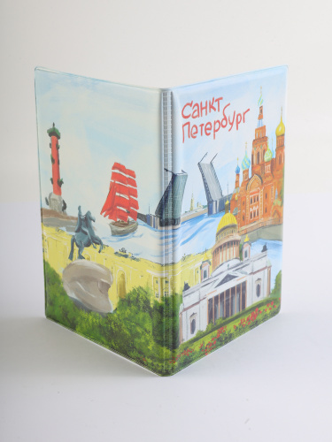 Обложка для паспорта "Достопримечательности Санкт-Петербурга" фото 2