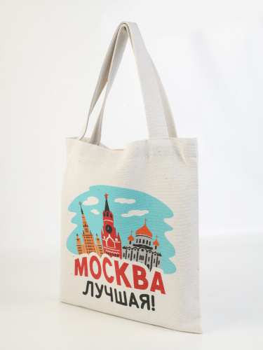 Сумка-шоппер тканевая "Москва лучшая", 260х260 мм фото 2