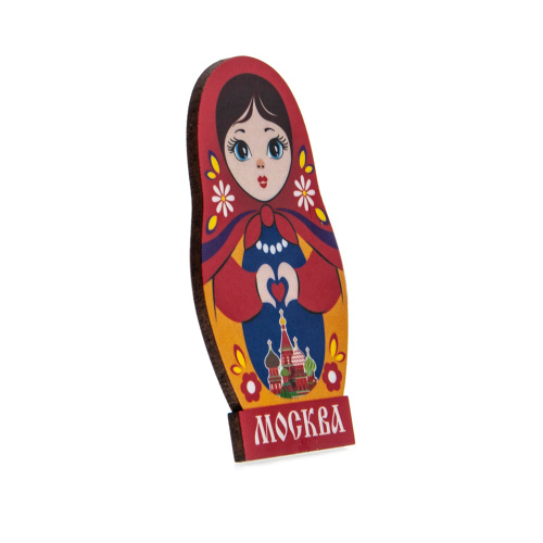 Магнит "Москва. Матрешка", МДФ, 47х83 мм фото 2