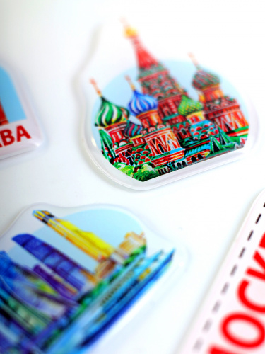 Набор 3D наклеек "Москва, ты лучшая!", 4 шт фото 4