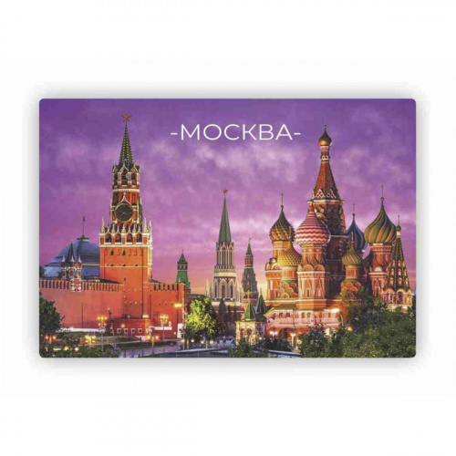 Магнит "Москва. Красная площадь", закатной, 55х80 мм - Магниты Санкт-Петербург